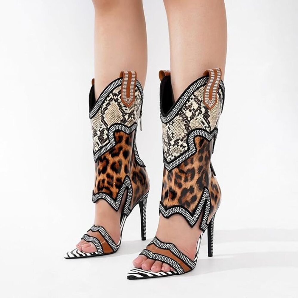 Cape Robbin Rhinestone Cowboy Boots - Picture 7 of 8
